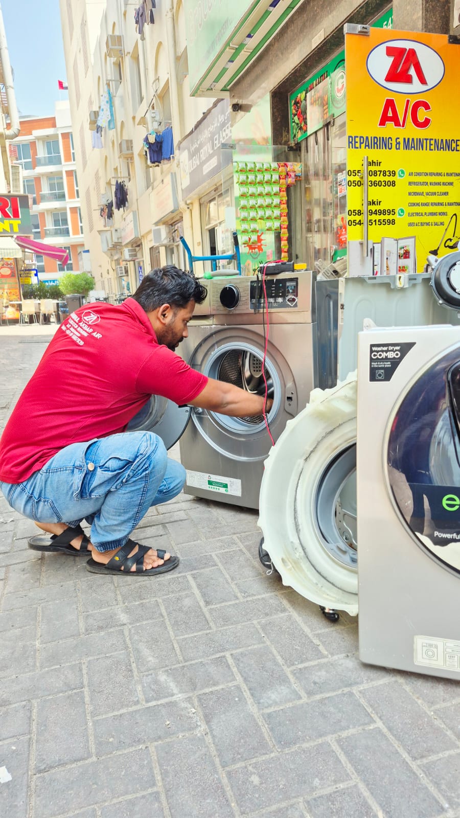 Jahir, chief technician at Zahirul Akbar Air Condition Repairing LLC